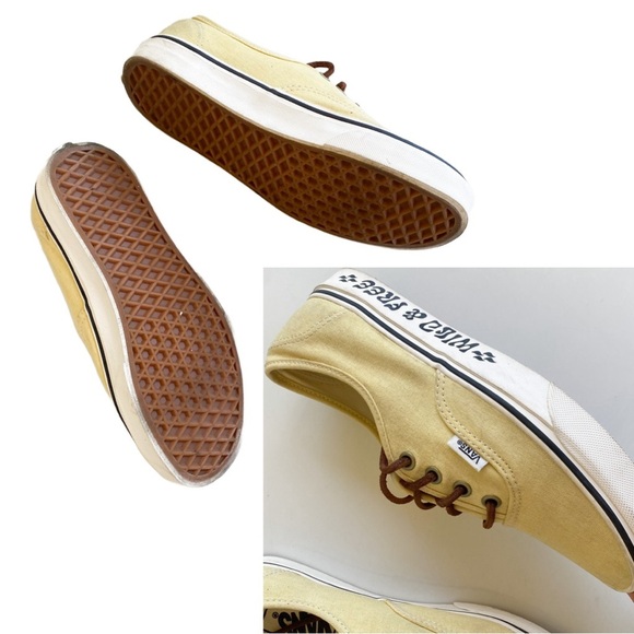 Vans Parks Project Yellow Sun Embroidered Low Top Sneakers Shoes Suede Lace 7.5 - Picture 11 of 11